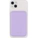 Magnetic MagSafe Wireless Powerbank 5000mAh 2 USB A+C ports 10W Qi Purple